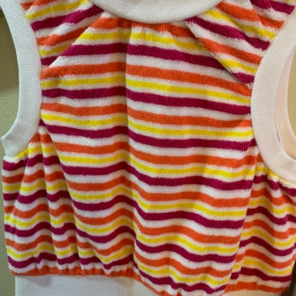 NWT'S JUICY COUTURE TERRY CLOTH DRESS SIZE 12-18 MONTHS- MULTI STRIPE - Picture 3 of 5